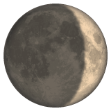 Waxing Crescent Moon Symbol on WhatsApp