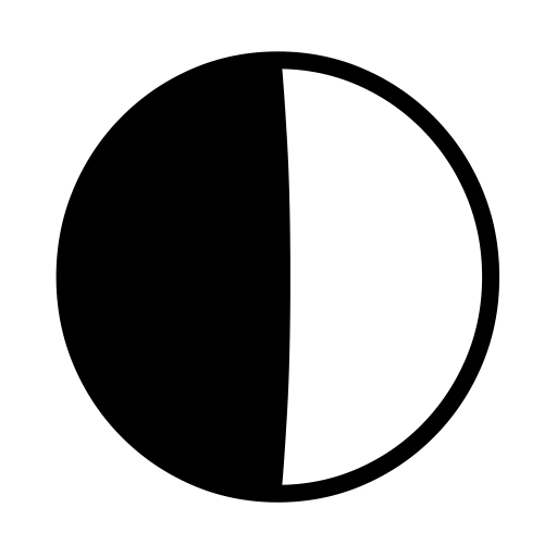 First Quarter Moon Symbol on Noto Emoji