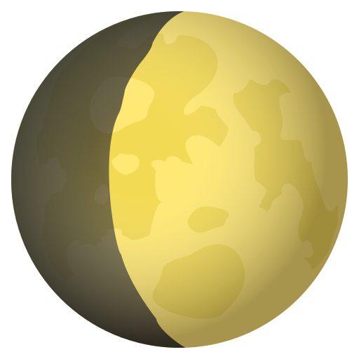 Waxing Gibbous Moon Symbol on JoyPixels