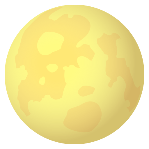 Full Moon Symbol on JoyPixels