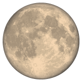Full Moon Symbol on WhatsApp