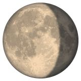 Waning Gibbous Moon Symbol on WhatsApp