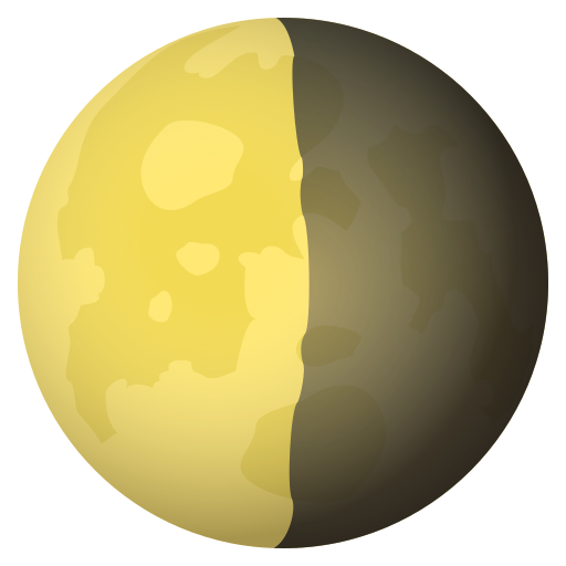 Last Quarter Moon Symbol on JoyPixels