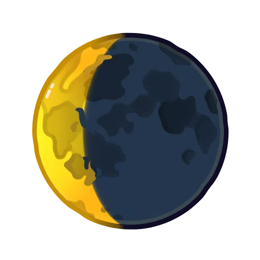 Waning Crescent Moon Symbol on Telegram