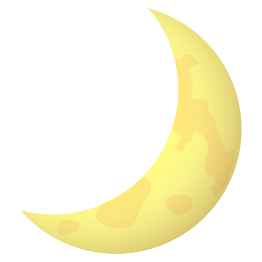 Crescent Moon on JoyPixels