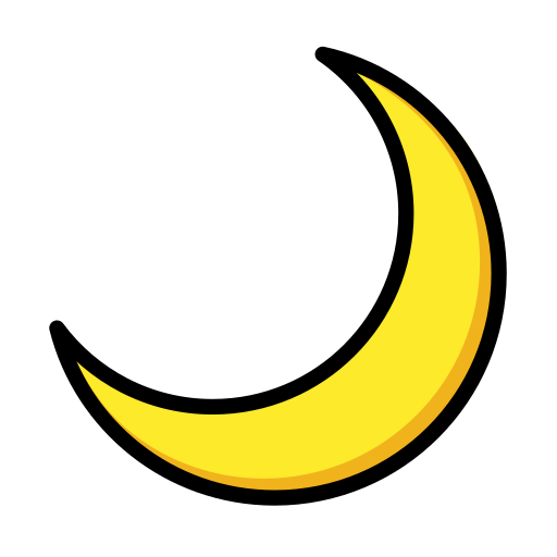 Crescent Moon on OpenMoji