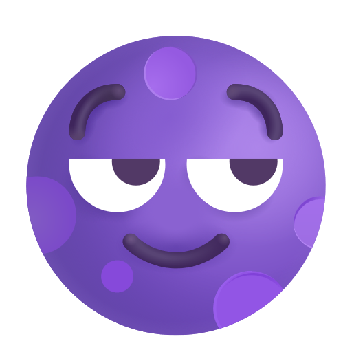 New Moon With Face on Microsoft 3D
