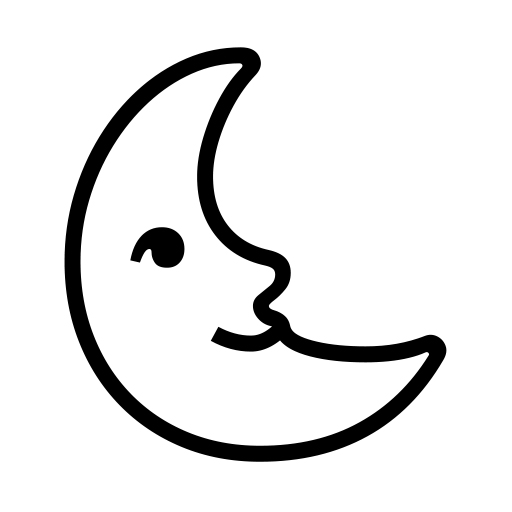 Last Quarter Moon With Face on Noto Emoji