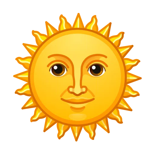 Sun With Face on Telegram