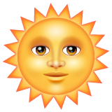 Sun With Face on WhatsApp