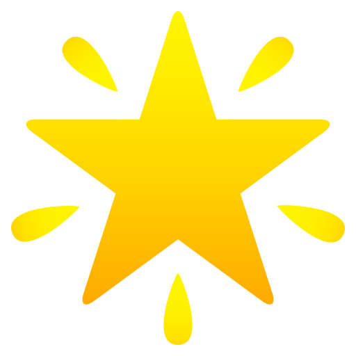 Glowing Star on JoyPixels