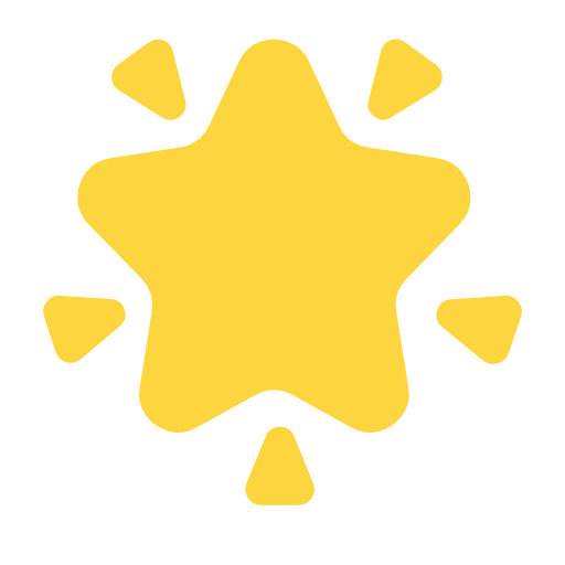 Glowing Star on Microsoft Fluent