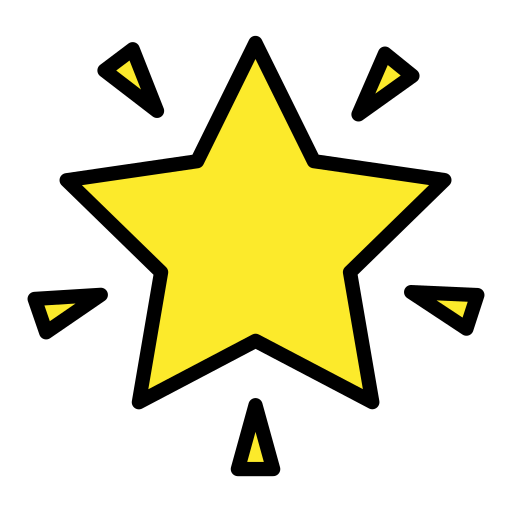 Glowing Star on OpenMoji