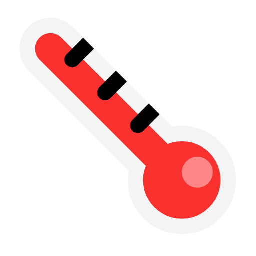 Thermometer on Microsoft Fluent
