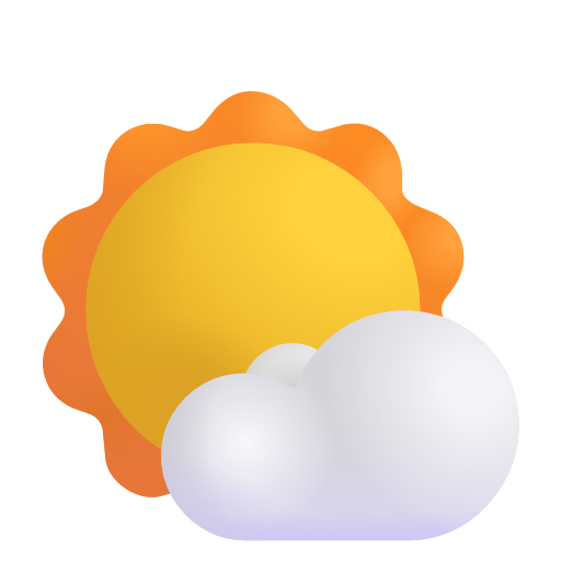 Sun Behind Small Cloud on Microsoft 3D