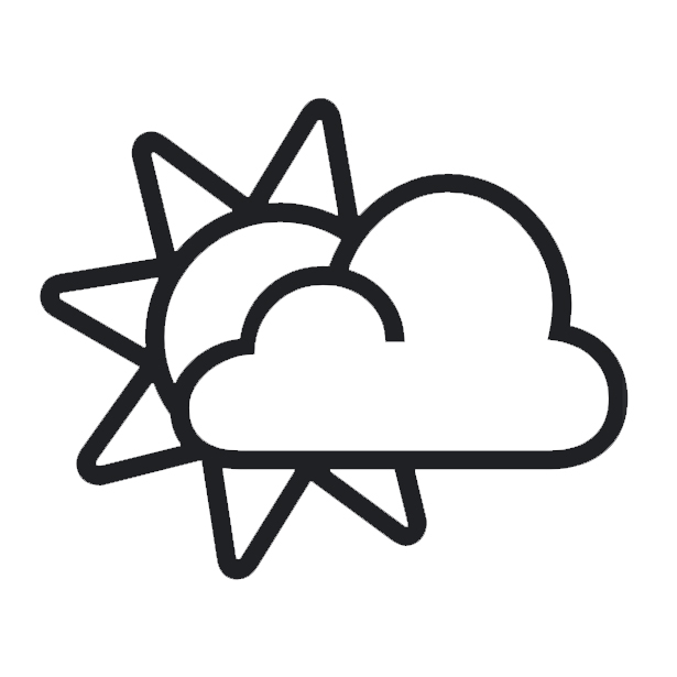 Sun Behind Small Cloud on Noto Emoji
