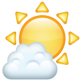 Sun Behind Small Cloud on WhatsApp