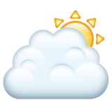Sun Behind Large Cloud on WhatsApp