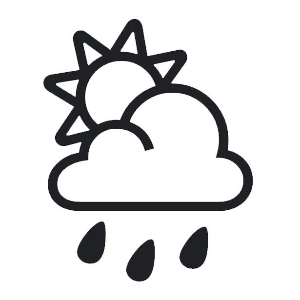 Sun Behind Rain Cloud on Noto Emoji