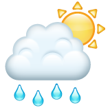 Sun Behind Rain Cloud on WhatsApp