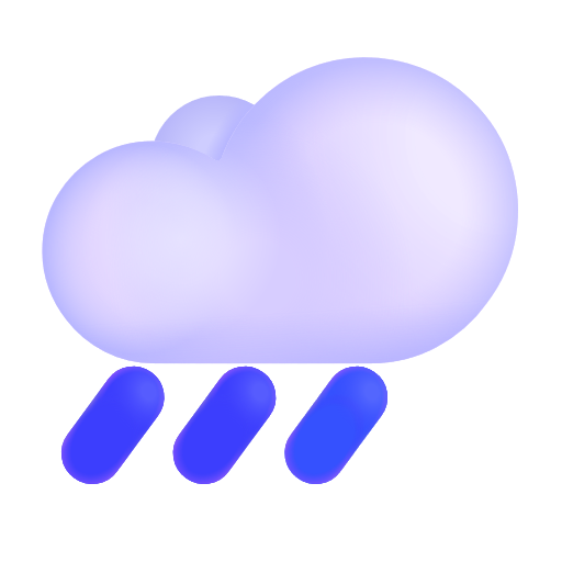 Cloud With Rain on Microsoft 3D