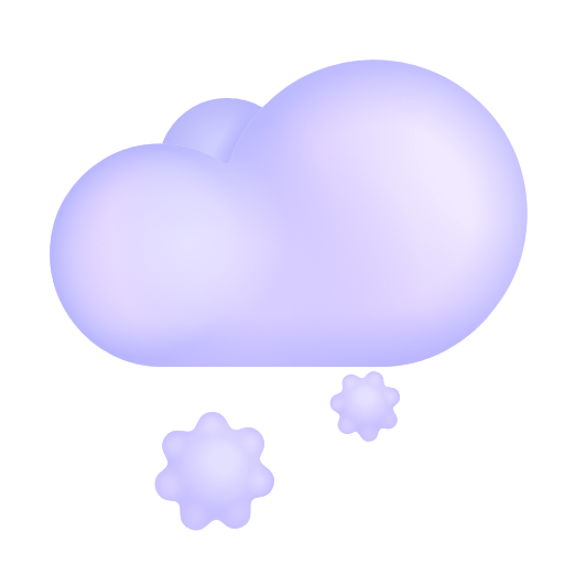 Cloud With Snow on Microsoft 3D