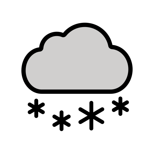 Cloud With Snow on OpenMoji