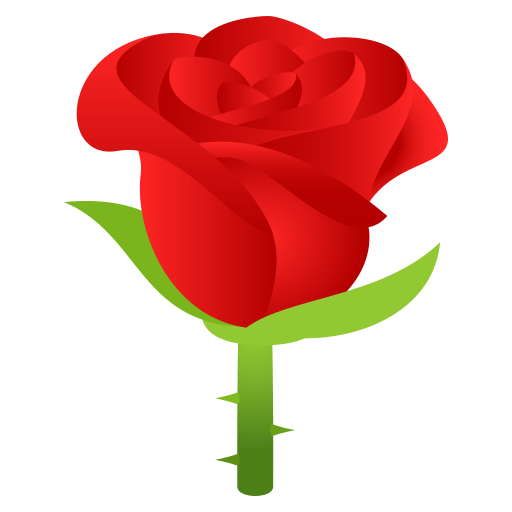 Rose on JoyPixels