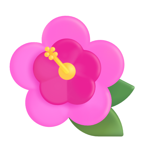 Hibiscus on Microsoft 3D