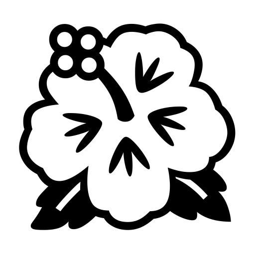 Hibiscus on Noto Emoji