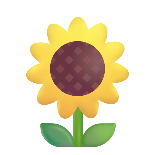 Sunflower on Microsoft 3D
