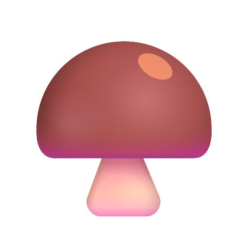 Brown Mushroom on Microsoft 3D