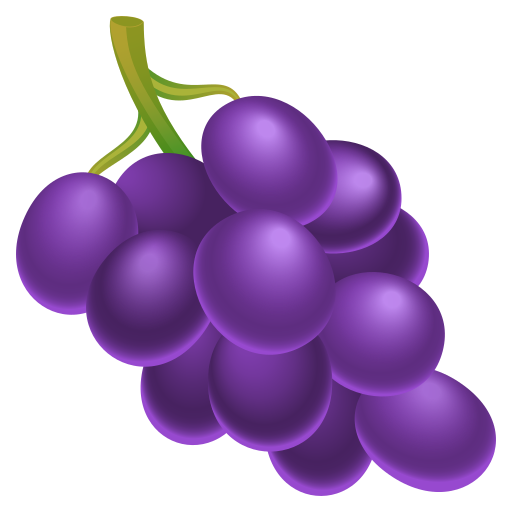 Grapes on JoyPixels