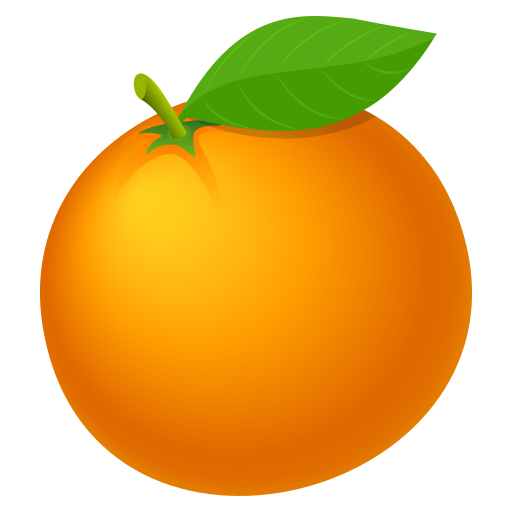 Tangerine on JoyPixels