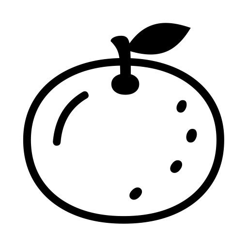 Tangerine on Noto Emoji