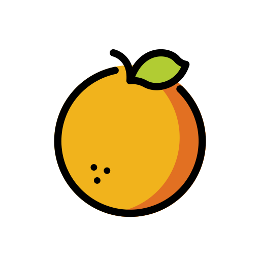 Tangerine on OpenMoji