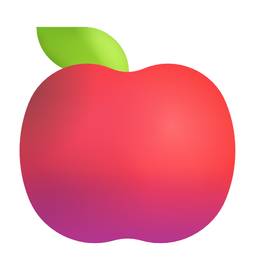 Red Apple on Microsoft 3D