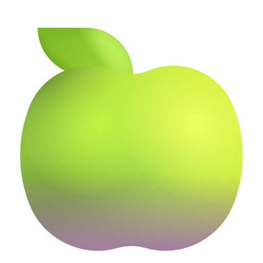 Green Apple on Microsoft 3D