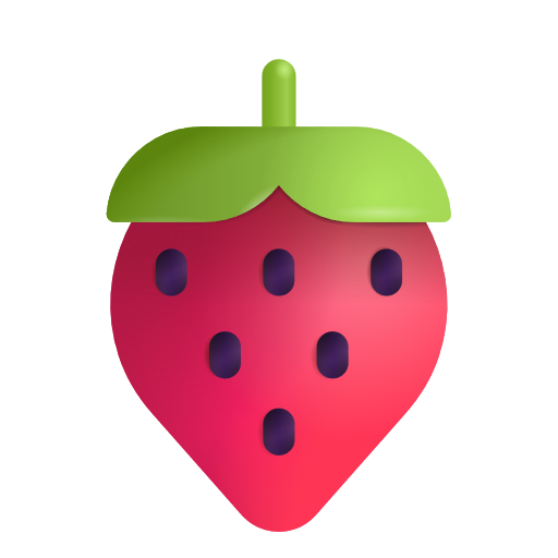 Strawberry on Microsoft 3D