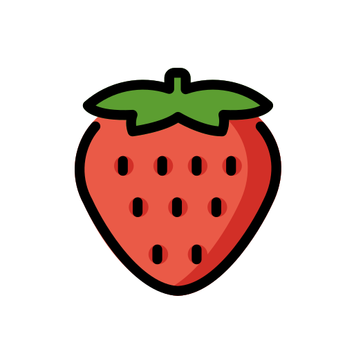 Strawberry on OpenMoji