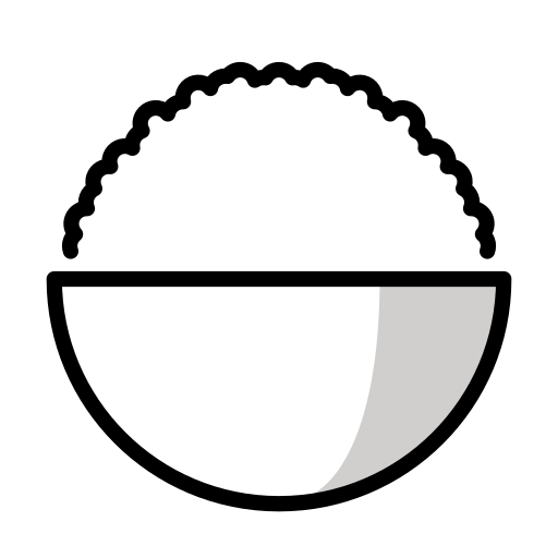 Cooked Rice on OpenMoji