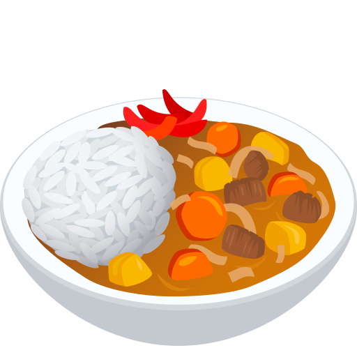 Curry And Rice on JoyPixels