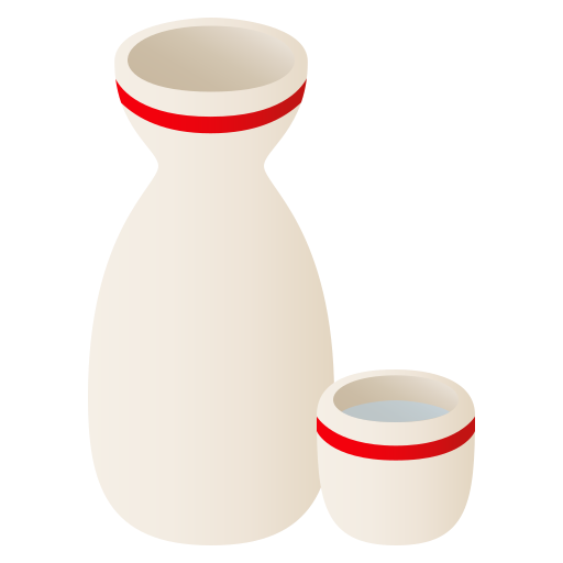 Sake Bottle And Cup on JoyPixels
