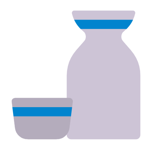 Sake Bottle And Cup on Microsoft Fluent