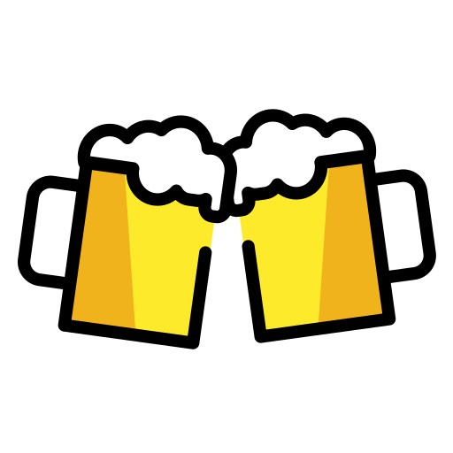 Clinking Beer Mugs on OpenMoji