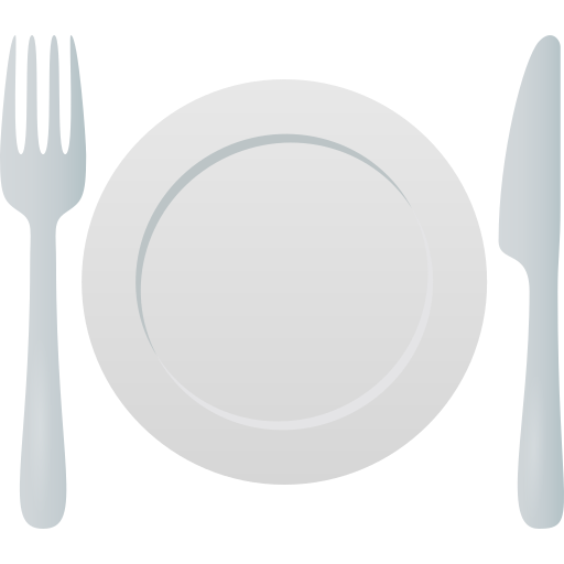 Fork And Knife With Plate on JoyPixels