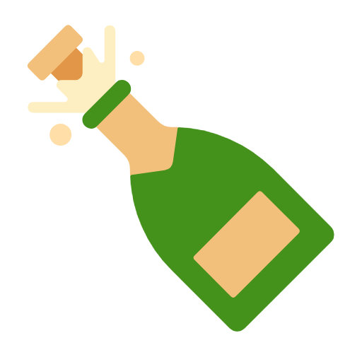 Bottle With Popping Cork on Microsoft Fluent
