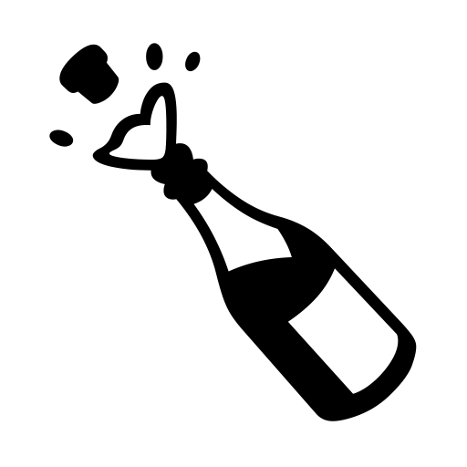 Bottle With Popping Cork on Noto Emoji