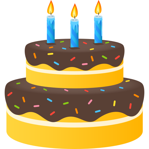 Birthday Cake on JoyPixels