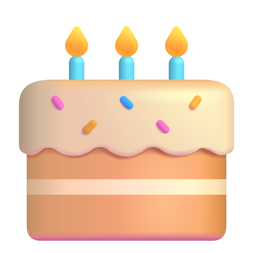 Birthday Cake on Microsoft 3D